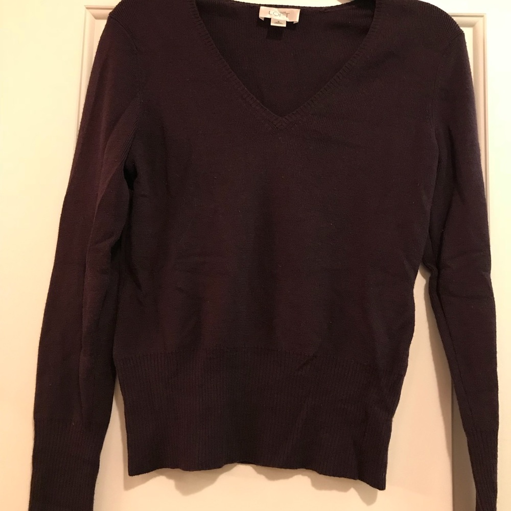 Dark purple Loft sweater